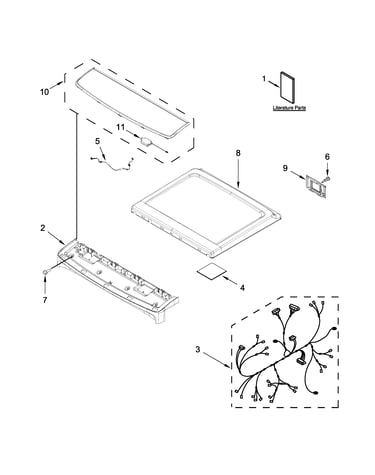Top and console parts