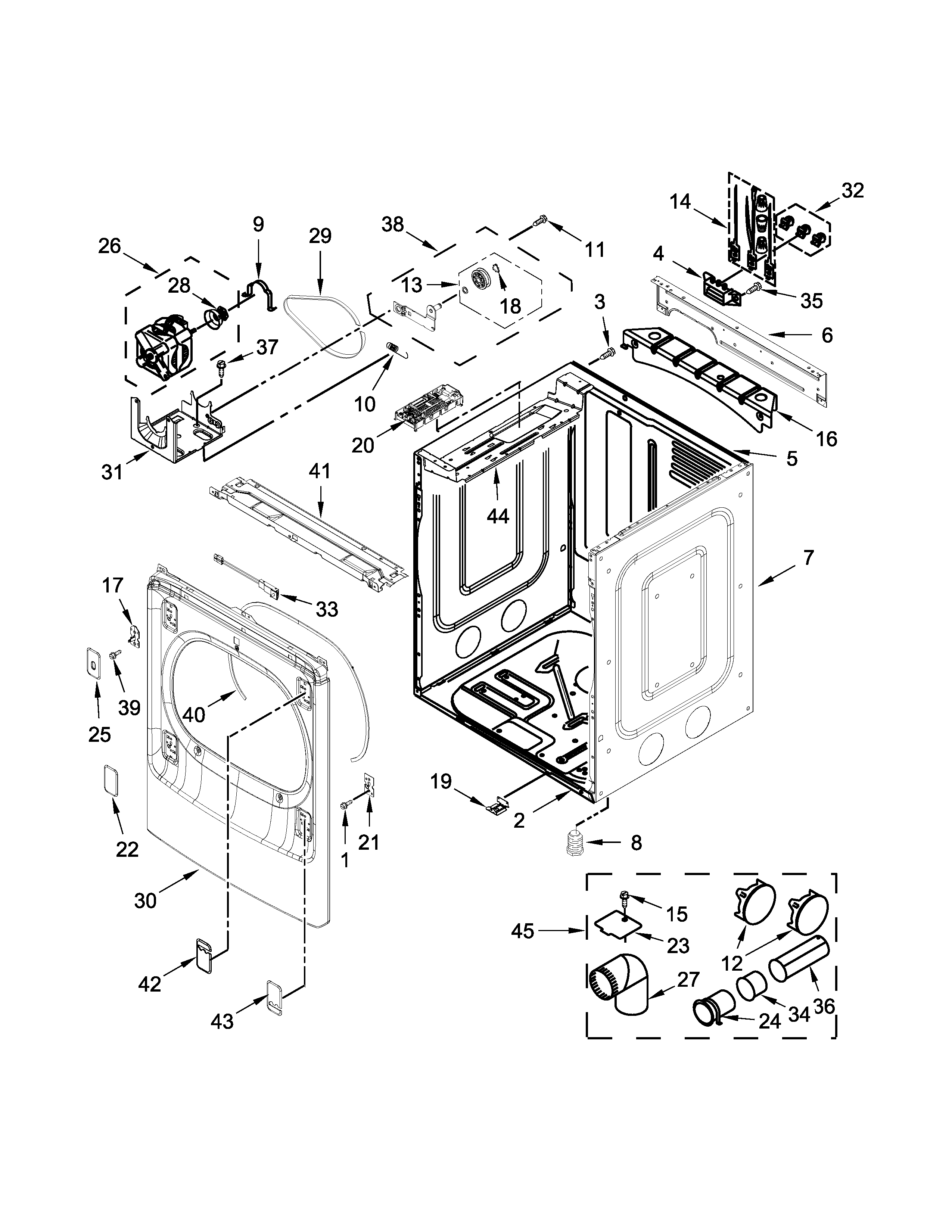 Cabinet parts