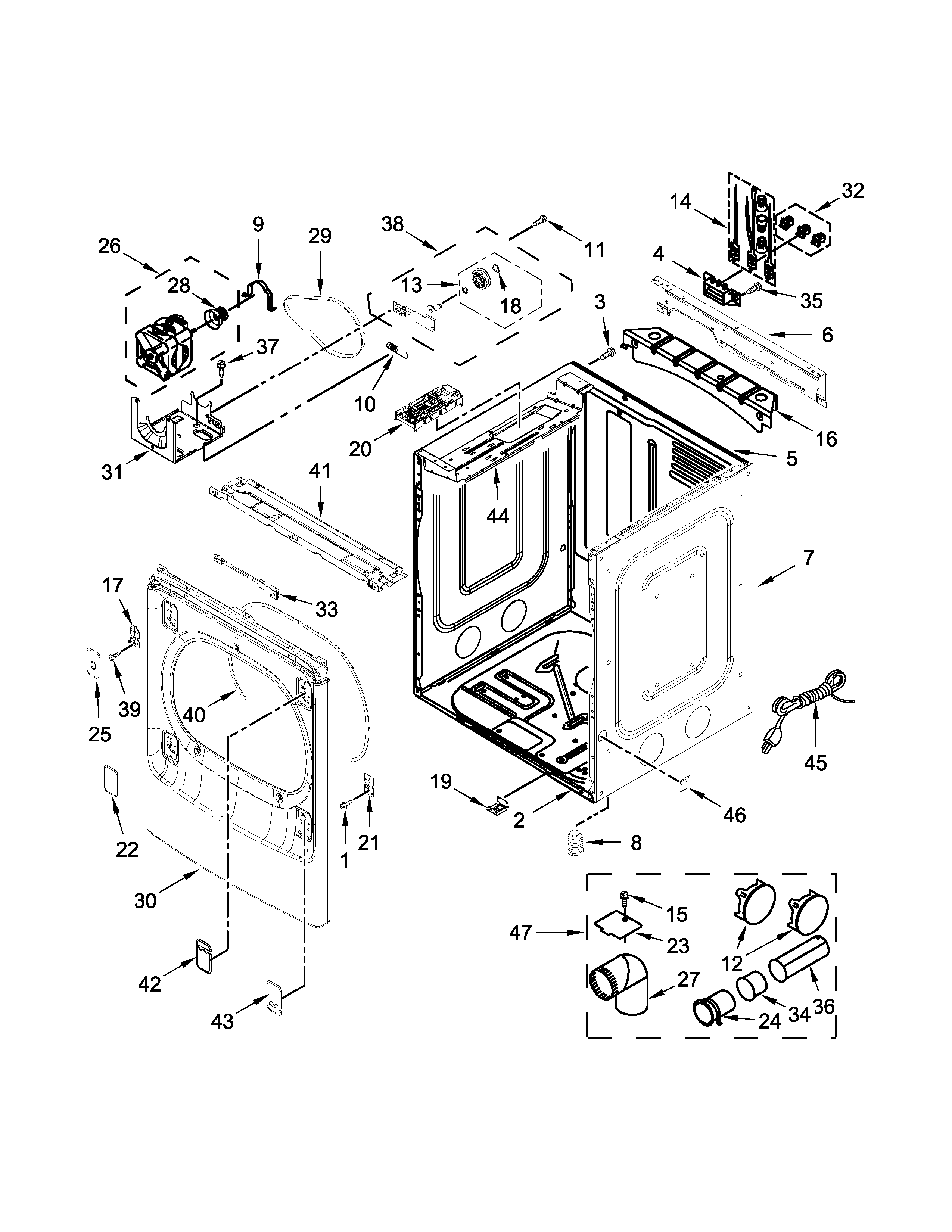 Cabinet parts