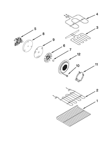 Internal oven parts