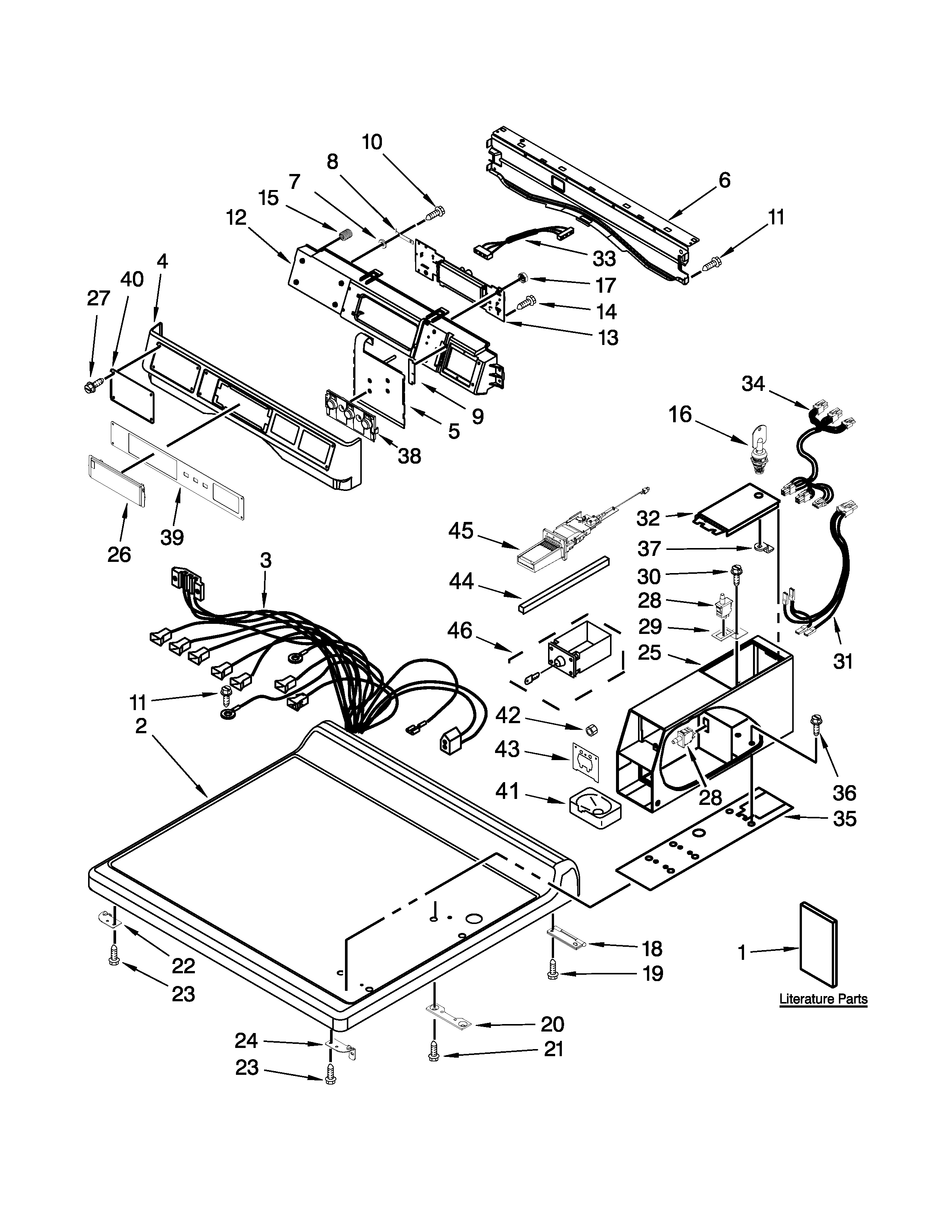 TOP AND CONSOLE PARTS