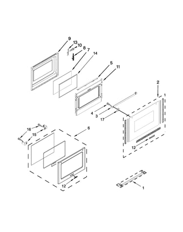 Lower door parts
