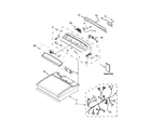 Whirlpool WGD8700EC2 top and console parts diagram