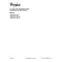 Whirlpool YWMH53520CE1 cover sheet diagram