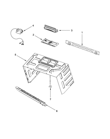 Cabinet and installation parts