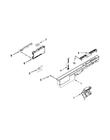Control panel and latch parts
