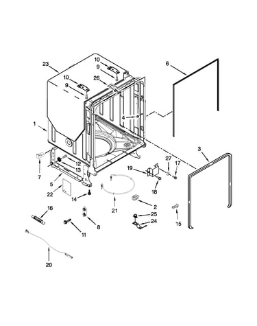 Tub and frame parts