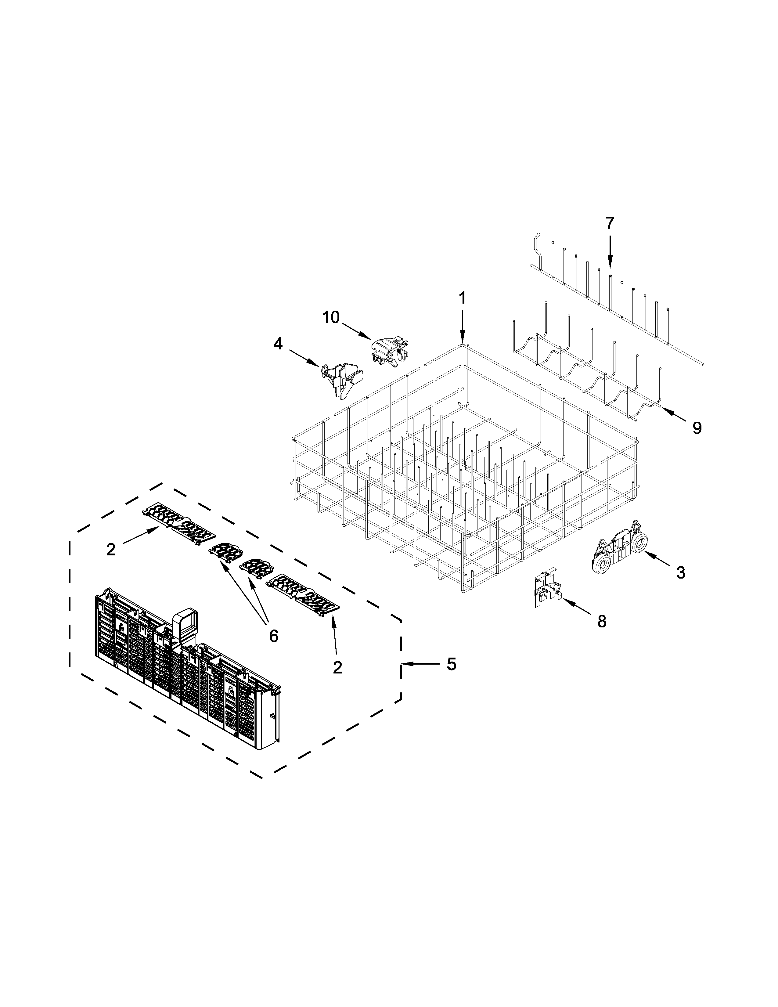 LOWER RACK PARTS