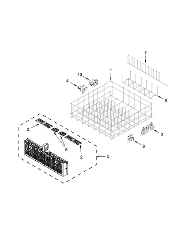 Lower rack parts