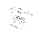 KitchenAid KMHS120EBL2 cabinet and installation parts diagram