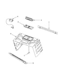 Cabinet and installation parts