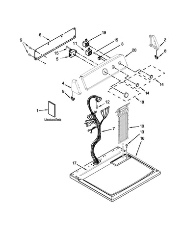 Top and console parts