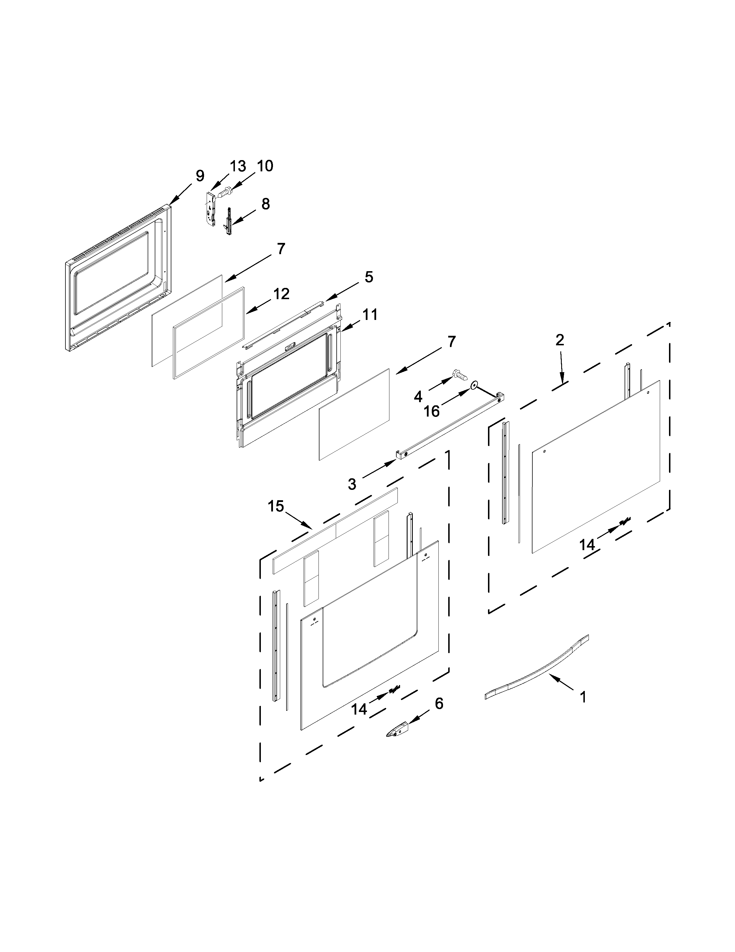 Lower door parts