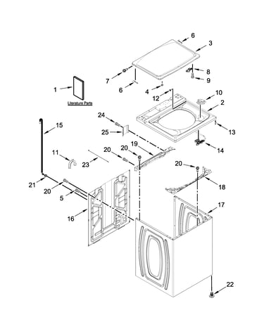 Top and cabinet parts