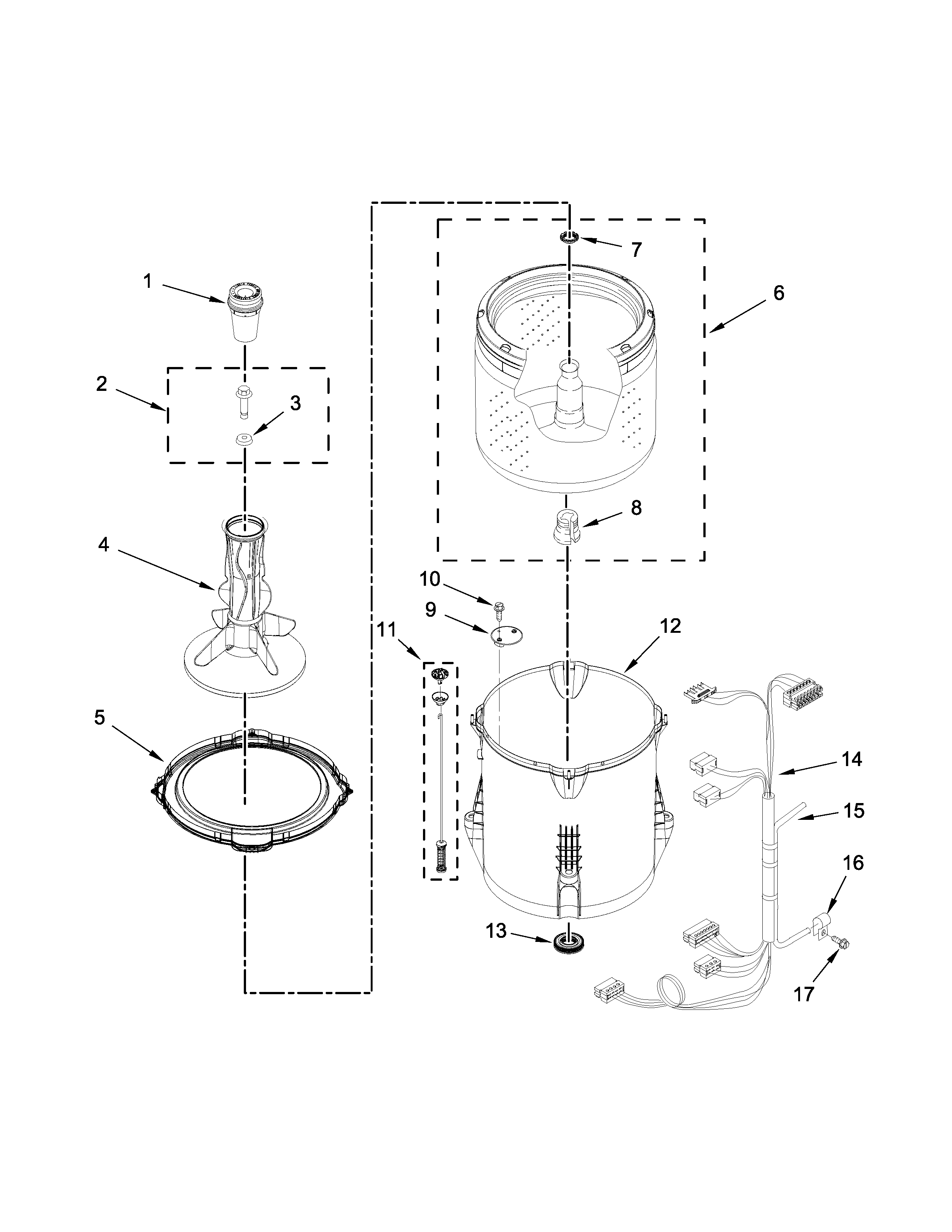Basket and tub parts