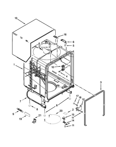 Tub and frame parts