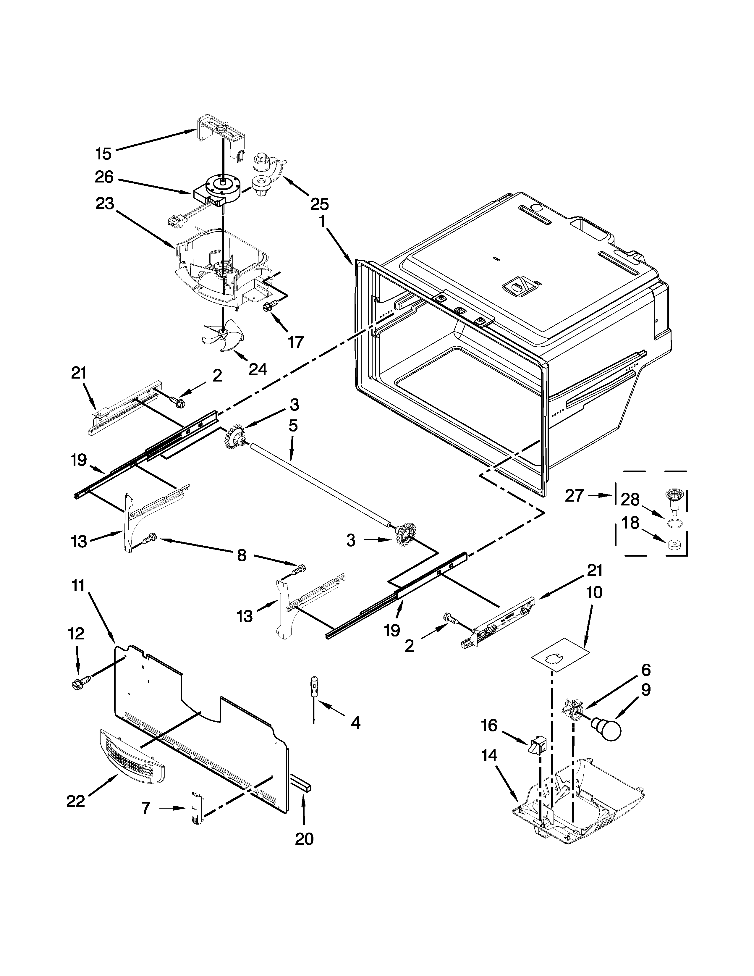 FREEZER LINER PARTS