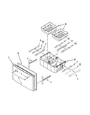 Freezer door parts