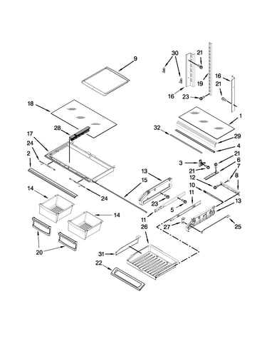 Shelf parts