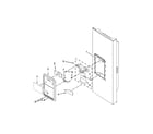 Maytag MFI2269FRE00 dispenser front parts diagram