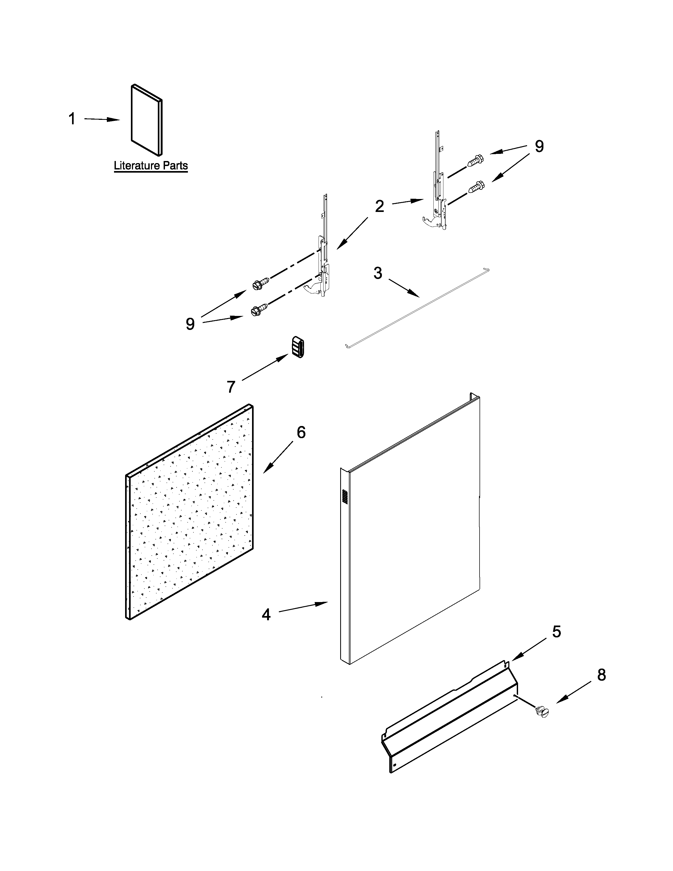 Door and panel parts