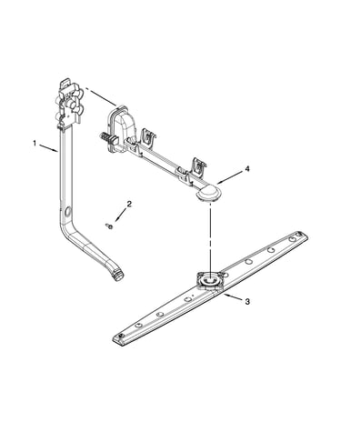 Upper wash and rinse parts
