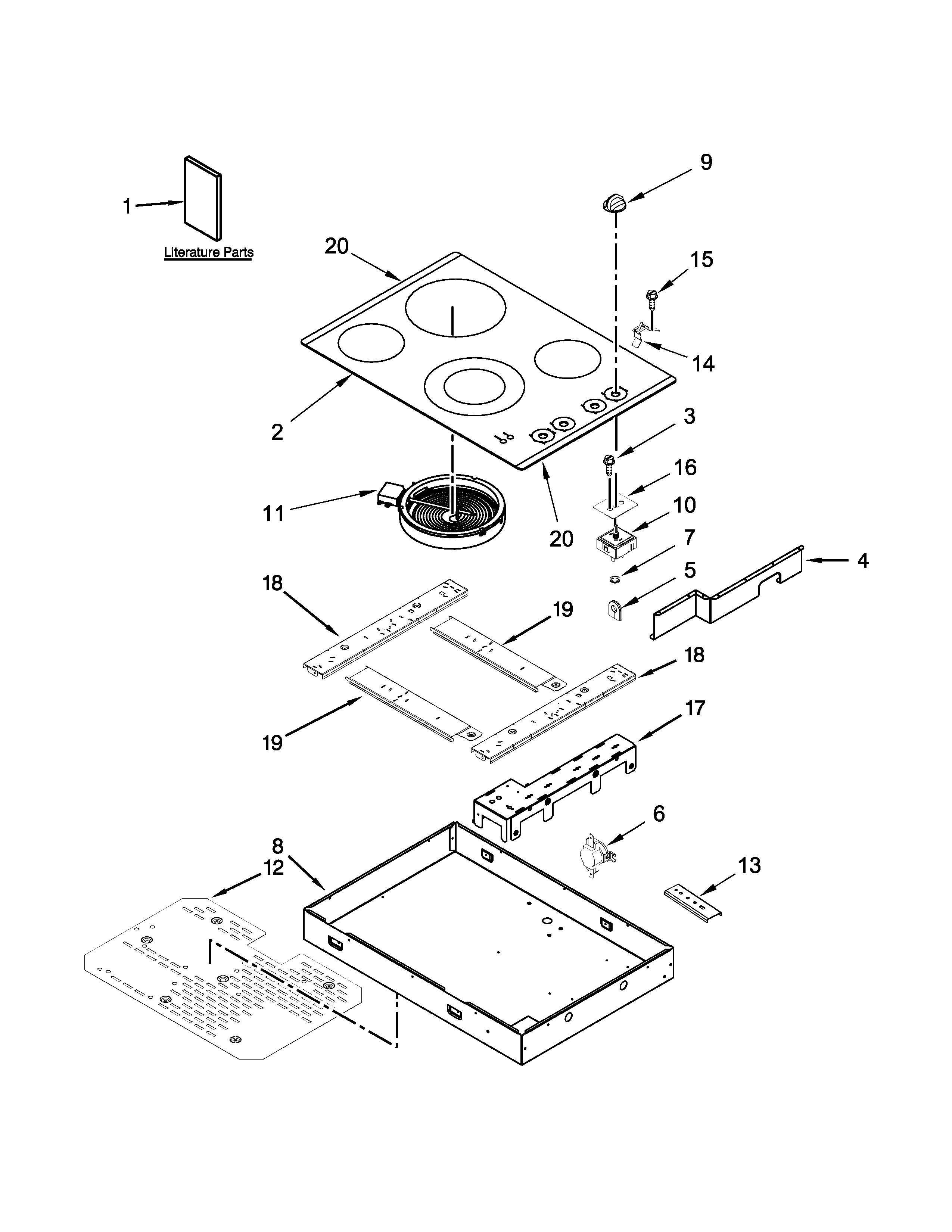 Cooktop parts