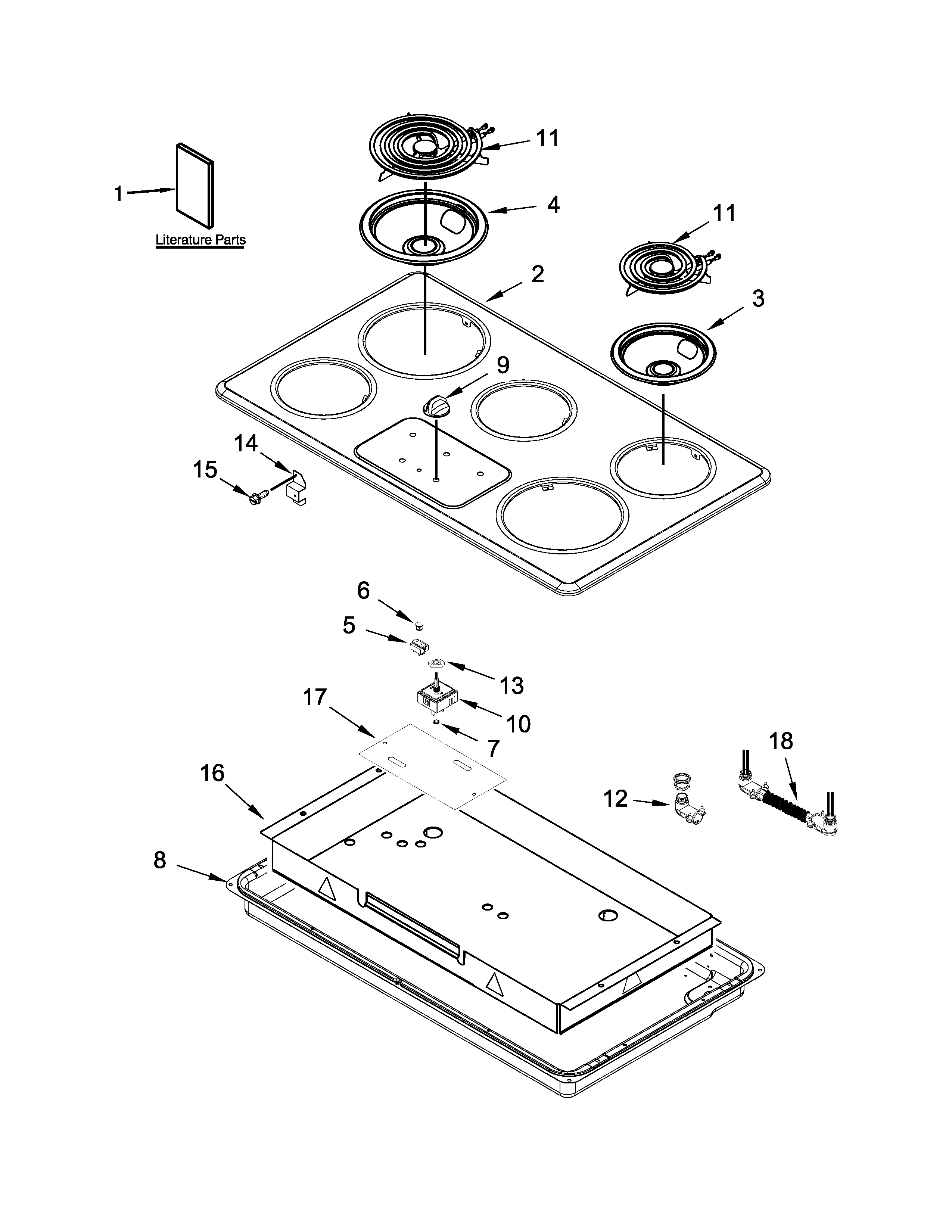 Cooktop parts