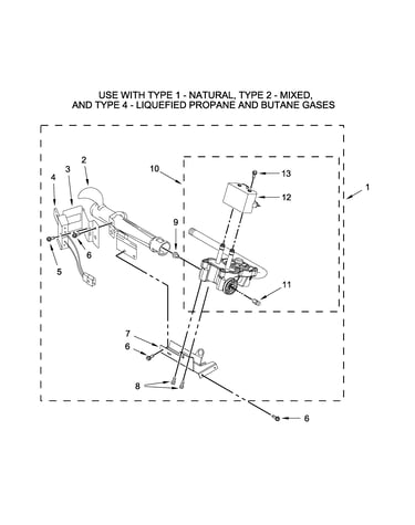 Burner assembly parts
