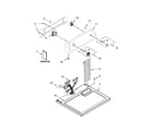 Amana NGD4655EW2 top and console parts diagram