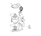 KitchenAid 5KSM150PSSWH4 base and pedestal unit parts diagram