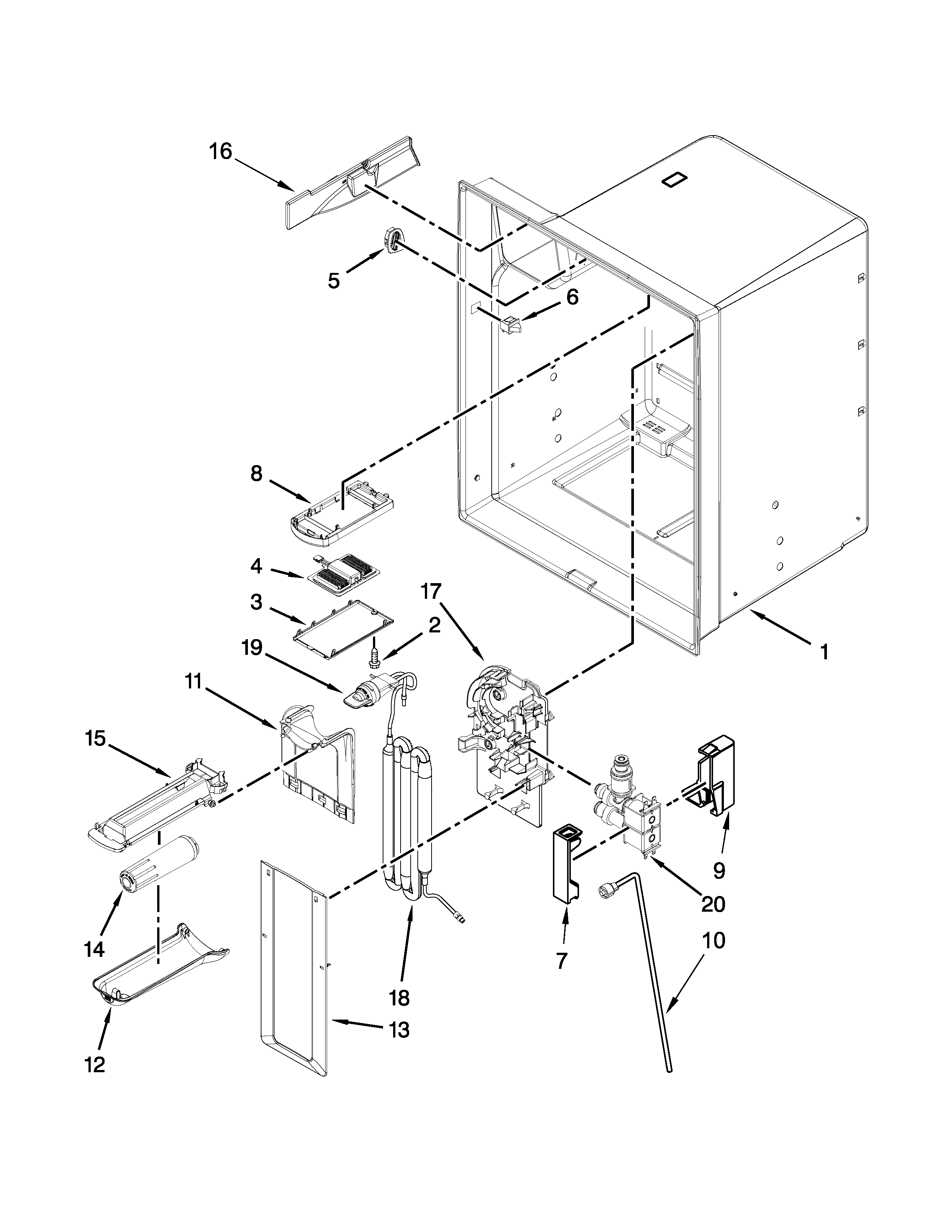 REFRIGERATOR LINER PARTS