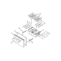 KitchenAid KFXS25RYBL2 freezer door parts diagram