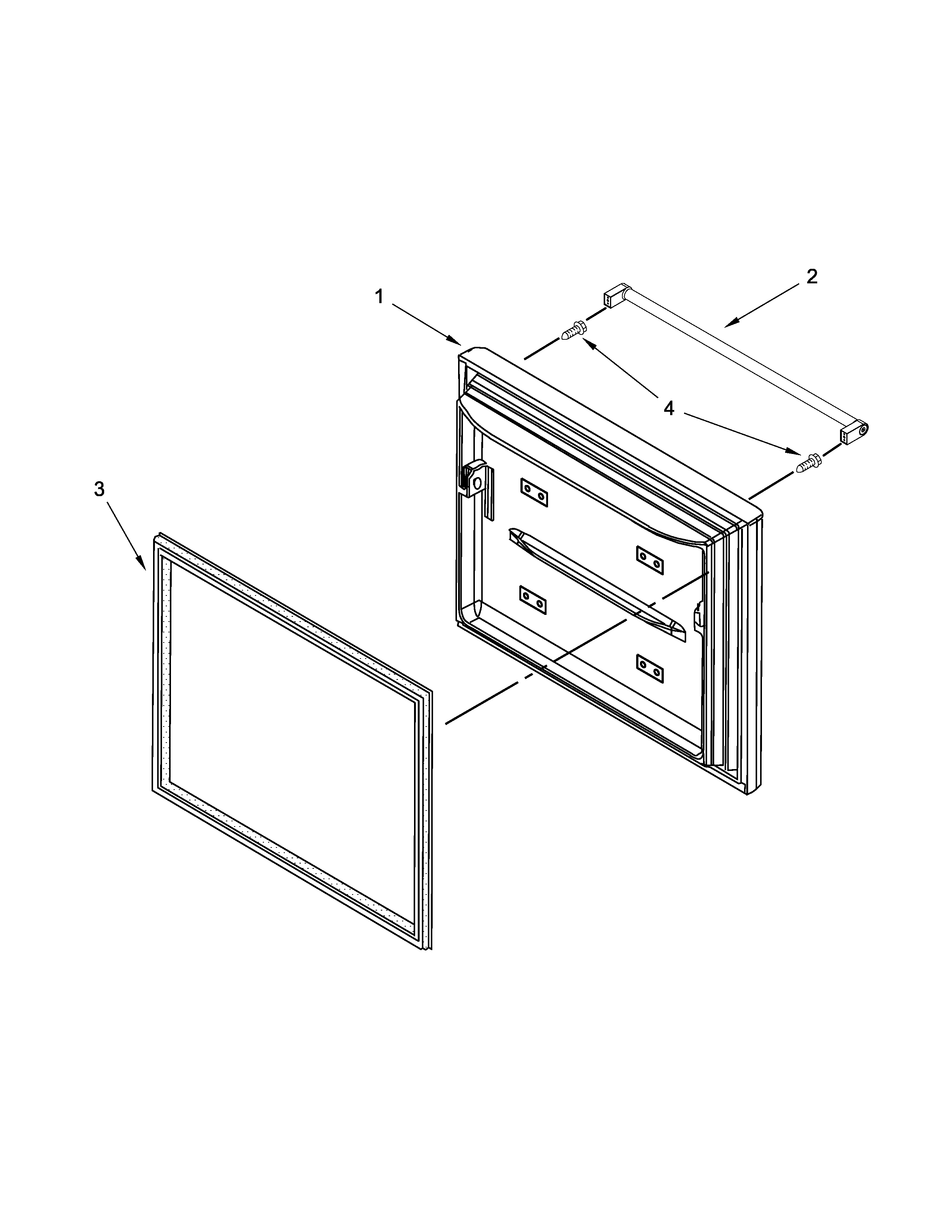 Freezer door parts