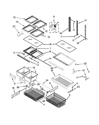 Shelf parts