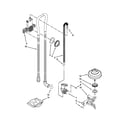 KitchenAid KDTE104ESS1 fill, drain and overfill parts diagram