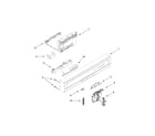 Ikea IDF320PAFW0 control panel and latch parts diagram