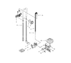 Ikea IDF320PAFW0 fill, drain and overfill parts diagram