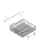 Upper rack and track parts