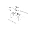 Whirlpool WMH31017FS0 cabinet and installation parts diagram