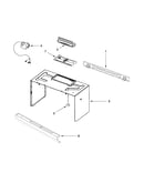 Cabinet and installation parts