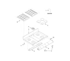 Whirlpool WGG555S0BS07 cooktop parts diagram