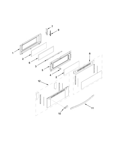 Upper door parts