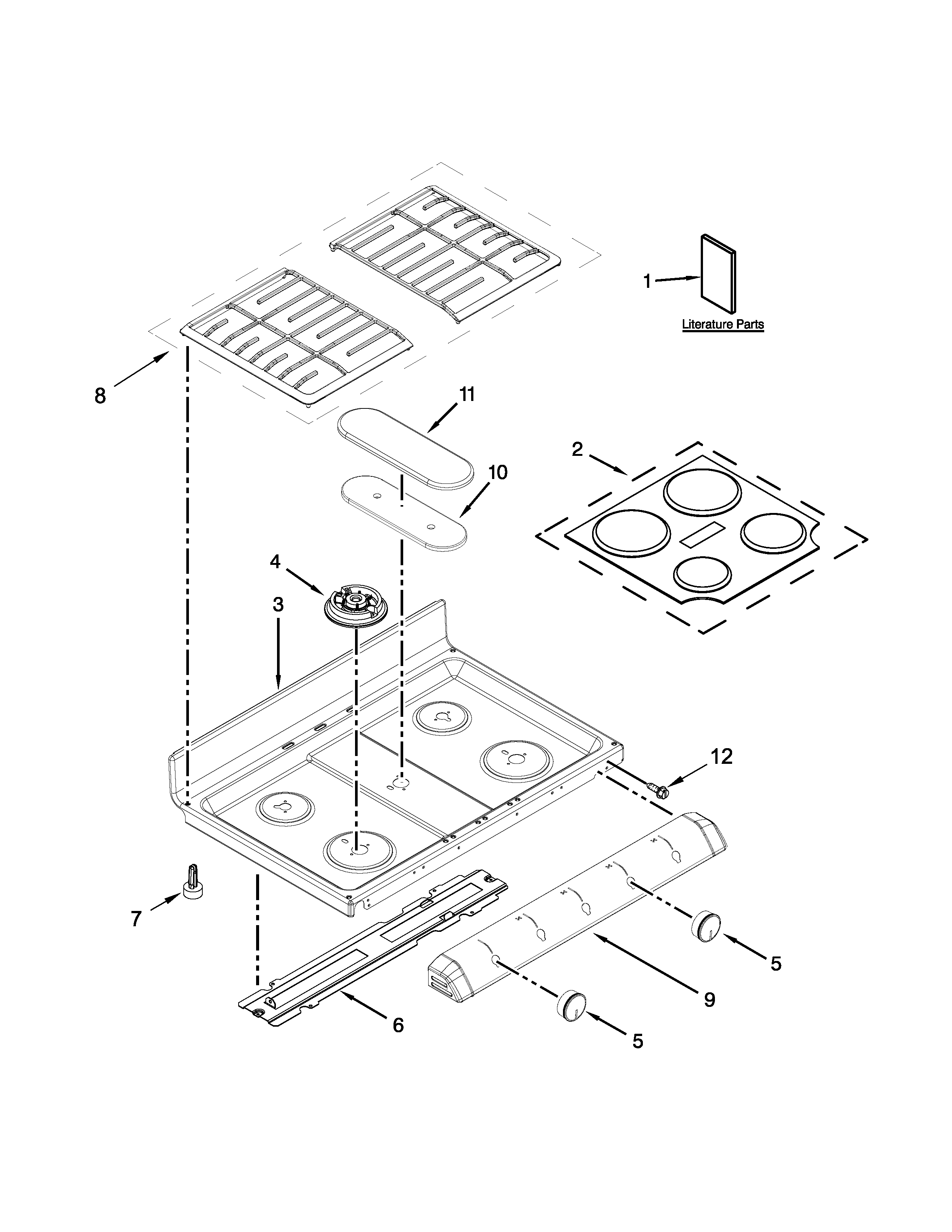 COOKTOP PARTS