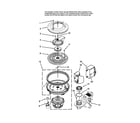 Maytag MDBM601AWW3 pump and motor parts diagram