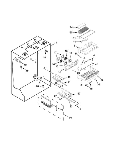 Refrigerator liner parts