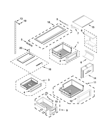Shelf parts