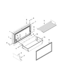 Freezer door and basket parts