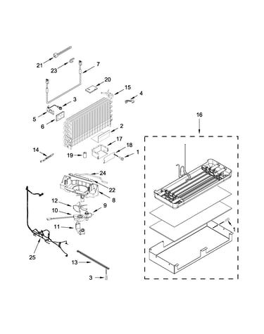 Lower unit and tube parts
