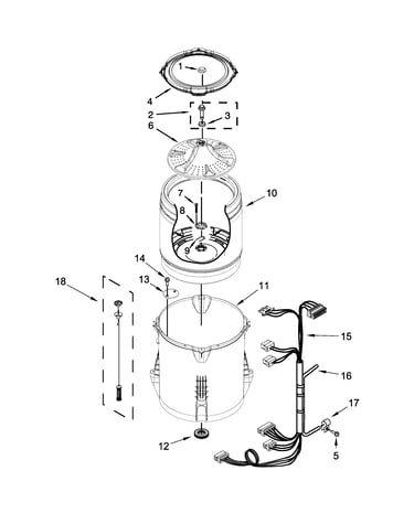Basket and tub parts